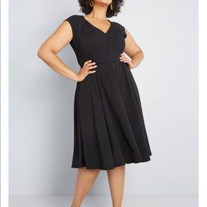 Black ModCloth Cocktail Midi Dress